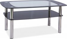 Konferenční stolek RAVA C sklo/kov