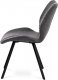 Designová jídelní židle HC-440 GREY3, šedá látka vintage/černý kov