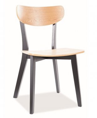 Designová jídelní židle KOMA dub/černá