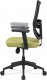 Kancelářská židle KA-M02 GRN, zelená látka+černá síťovina, houpací mech., plastový kříž