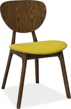 Jídelní čalouněná židle BENITO ořech/zelená