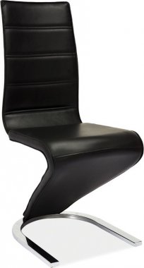 Jídelní čalouněná židle H-669 černá/bílá