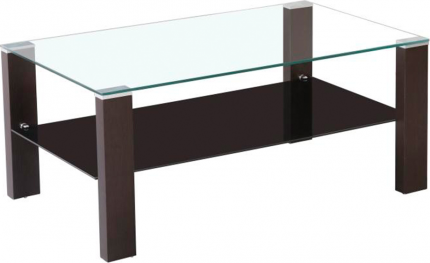 Konferenční stolek JAGO, wenge/sklo