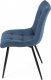 Židle jídelní, modrá látka, černé kovové nohy DCL-193 BLUE2
