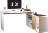 Rohový psací stůl DALTON 2 NEW VE 02 univerzální, bílá/dub wotan