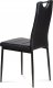 Jídelní židle AC-1220 BK koženka černá / černý lak