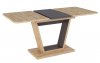 Jídelní stůl rozkládací NIGEL 120x80 dub wotan/hnědá