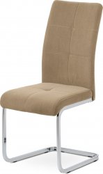 Pohupovací jídelní židle DCL-440 cappuccino sametová látka/chrom