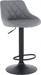 Barová židle TERKAN, šedá/černý kov