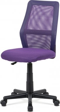 Dětská židle KA-V101 PUR, fialová MESH, ekokůže/černý plast