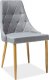 Designová jídelní židle TRIX II šedá/dub