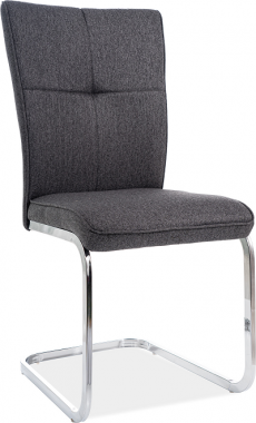 H -190- jídelní židle látka Grafitová č.147 / nohy chrom (H190CHG) (S) (K150-Z)