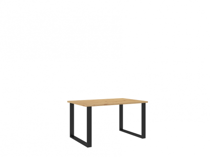 LOFT - Jídelní stůl š. 138 x 75 x 90, lamino Dub artisan/ černý kov (IMERIAL) "LP" (K150-Z)