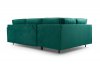 Rohová sedací souprava  ALADIN rozkládací s úložným prostorem, levá, zelená Monolith 37