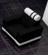 Křeslo Replay černá Inari 100/bílá Soft 17