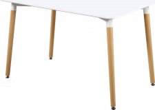 Jídelní stůl MODENA II 120x80, bílá/buk