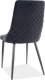 Designová jídelní židle NOPI VELVET černá