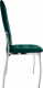 Jídelní židle ADORA NEW, smaragdová Velvet látka/chrom