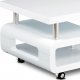 Konferenční stolek AHG-616 WT pojízdný, bílá lesk