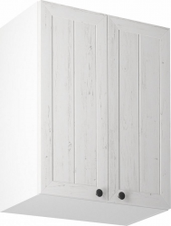 Horní kuchyňská skříňka PROVANCE G60, 2-dveřová, bílá/sosna andersen