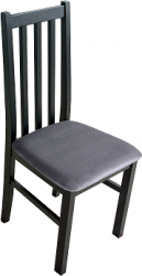 BOSANOVA 10 (BOSS 10)- jídelní židle černá / látka grafitová č.26X - kolekce "DRE" (K150-Z)