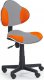 Dětská židle QZY-G2 šedo oranžová