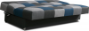 Rozkládací pohovka ALABAMA, s úložným prostorem, modrá/šedá