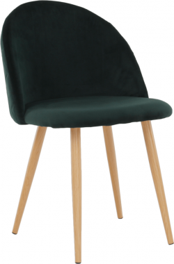 Jídelní židle FLUFFY, smaragdová