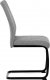 Židle jídelní, stříbrná látka, černé kovové nohy DCL-438 GREY2