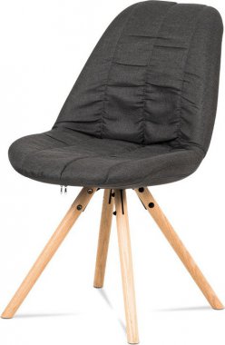 Jídelní židle CT-121 GREY2, šedá látka, masiv dub