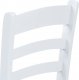 Dřevěná jídelní židle AUC-004 WT, bílá