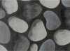 Koberec, šedá / vzor kameny, 160x235, MENGA