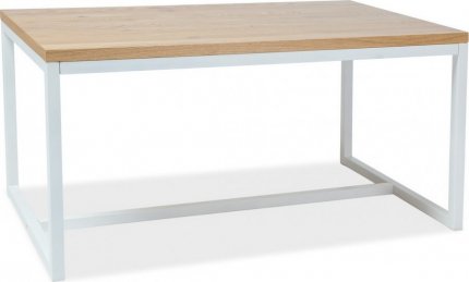 Jídelní stůl LORAS A 180x90 dub masiv/bílá