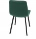 Židle jídelní, zelený samet, kov černý mat DCL-973 GRN4