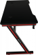 Herní PC stůl MACKENZIE 120 černá/červená