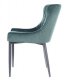 Designová jídelní židle COLIN B VELVET zelená/černý kov