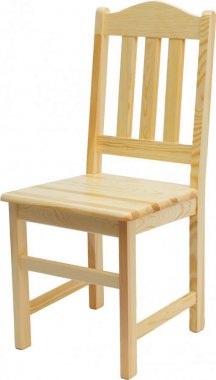 Dřevěná jídelní židle MILUŠE B161, masiv borovice