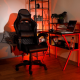 Kancelářské herní křeslo MAFIRO s RGB LED podsvícením, černá