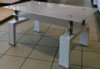 Konferenční stolek A 08-3 šedá/šedé sklo