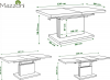 Jídelní/konferenční stůl ASTON 80x120 barva bílá mat