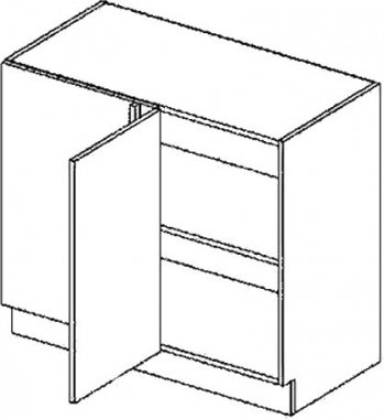Spodní kuchyňská skříňka COSTA OLIVA DNPL 100, rovná do rohu