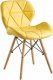 Designová jídelní židle BOSSE, žlutá