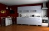 Kuchyňská linka Saleri RLG 260 cm, šedý lesk