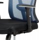 Kancelářská židle KA-H110 BLUE, černá/modrá
