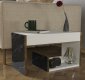 Odkládací příruční stolek CAMUS bílá/marble