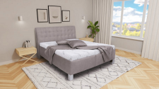 Čalouněná postel LAURA s úložným prostorem a volně loženou matrací