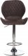Barová židle AUB-416 BR3, hnědá látka v dekoru vintage kůže/chrom