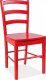Jídelní dřevěná židle CD-38 červená