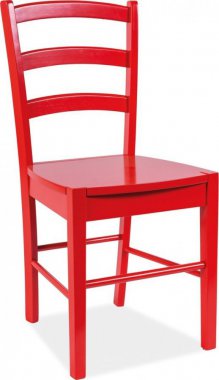 Jídelní dřevěná židle CD-38 červená