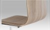 Jídelní židle WE-5022 COF, koženka coffee / sonoma / chrom 